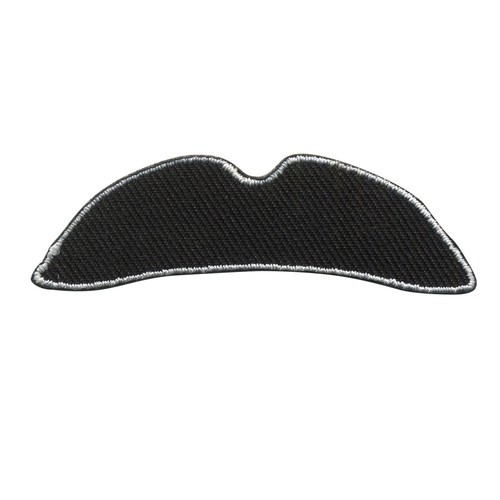 Aufnäher schnurrbart mustache - schnurrbart,