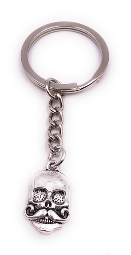 Totenkopf mit schnurrbart - totenkopf,