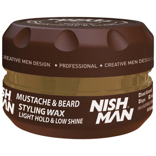 Nishman mustache beard - beard, wax